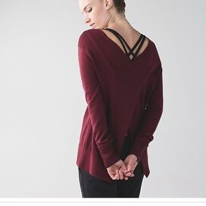 Lululemon Sunset Savasana Pullover I’m Wine Berry